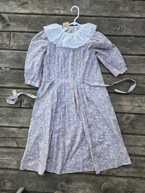Eber San Francisco Dresses & Skirts - Vintage Women’s Prairie Cottage Core Country Floral Lace Collar Dress Sz XS-S